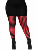 Women's Nylon Striped Tights – Bold Opaque Novelty Hosiery