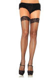 Stay Up Fishnet Thigh High Stockings with Lace Top | Women's Hosiery