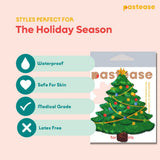 Christmas Tree Glitter Velvet Nipple Covers – Holiday Adhesive Pasties