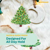 Christmas Tree Glitter Velvet Nipple Covers – Holiday Adhesive Pasties