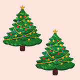 Christmas Tree Glitter Velvet Nipple Covers – Holiday Adhesive Pasties