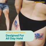 USA Flag Glitter Nipple Pasties – Waterproof Reusable Stars & Stripes Adhesive Covers