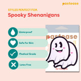 Cute White Ghost Nipple Pasties | Waterproof Halloween Costume Pasties