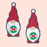 Christmas Wreath Garden Gnome Nipple Covers – Holiday Waterproof Adhesive Pasties