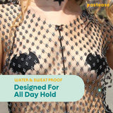Liquid Black Bat Nipple Pasties – Waterproof Adhesive Bat-Shaped Nipple Covers for Halloween, Cosplay & Festivals