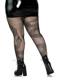 Snake Fishnet Tights – Lace Patterned Fashion Hosiery for Women