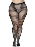Snake Fishnet Tights – Lace Patterned Fashion Hosiery for Women