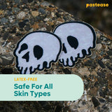 Skull Melt Shattered Glass Drip Skull Nipple Covers | Waterproof Latex-Free Pasties