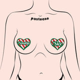 Velvet Naughty & Nice Heart Nipple Covers – Holiday Adhesive Heart Pasties
