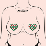 Velvet Naughty & Nice Heart Nipple Covers – Holiday Adhesive Heart Pasties