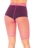 Industrial Fishnet Biker Shorts for Women | Stretch Festival & Rave Hosiery