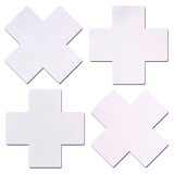 Petite Matte Cross Nipple Pasties – 2 Pair Adhesive Covers for Everyday & Festival Wear
