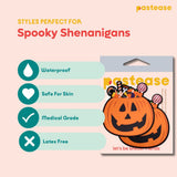Trick or Treat Pumpkin Pasties with Candy Nipple Covers | Halloween Waterproof Adhesive Pasties
