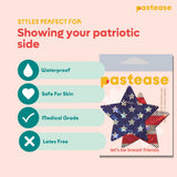 Glitter Stars & Stripes Patriotic Star Nipple Covers – Adhesive USA Festival Star Pasties