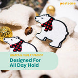 Polar Bear with Scarf Sparkling Nipple Pasties – Glitter Holiday Adhesive Nipple Covers