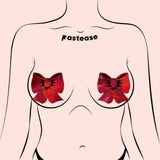 Holographic Red Bow Nipple Covers – Adhesive Festival & Costume Pasties