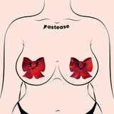 Holographic Red Bow Nipple Covers – Adhesive Festival & Costume Pasties