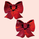 Holographic Red Bow Nipple Covers – Adhesive Festival & Costume Pasties