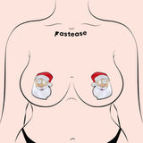 Santa Head Christmas Nipple Pasties – Waterproof Holiday Adhesive Nipple Covers