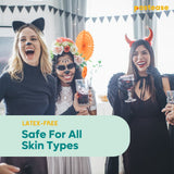 Dancing Skeletons with Pumpkin Heads Halloween Nipple Pasties – Waterproof Adhesive Costume Covers