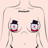 Snowman Nipple Pasties | Waterproof Holiday Christmas Nipple Covers