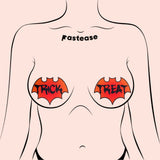 Vamp Blood Orange Halloween Trick or Treat Bat Nipple Pasties