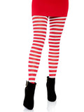 Women's Nylon Striped Tights – Bold Opaque Novelty Hosiery