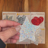 Crystal Silver Star Nipple Covers – Rhinestone Adhesive Festival Star Pasties