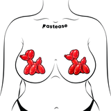 Red Balloon Animal Nipple Pasties – Waterproof Medical-Grade Adhesive Festival Breast Covers