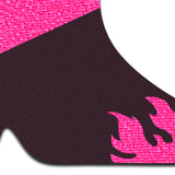 Neon Pink Flaming Cowboy Boot Nipple Covers – Western Adhesive Festival Pasties