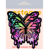 Butterfly Melt Trippy Glitter Rainbow Adhesive Nipple Covers