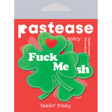 Four Leaf Clover "Fuck Me, I'm Irish" Lucky Green Shamrock Nipple Pasties | St. Patrick's Day Festival Accessories