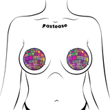 Disco Ball Glitter Nipple Covers – Shimmering Self-Adhesive Festival & Rave Pastie
