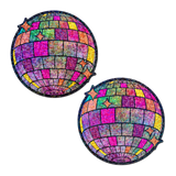 Disco Ball Glitter Nipple Covers – Shimmering Self-Adhesive Festival & Rave Pastie