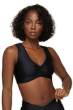 Black Sleeveless Scrunch Crop Top