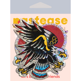 Freedom Eagle Diamond Tattoo Adhesive Nipple Pasties – Glitter Eagle Festival Breast Covers