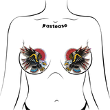 Freedom Eagle Diamond Tattoo Adhesive Nipple Pasties – Glitter Eagle Festival Breast Covers