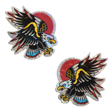 Freedom Eagle Diamond Tattoo Adhesive Nipple Pasties – Glitter Eagle Festival Breast Covers