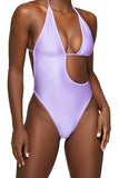 Mono de bikini color lavanda