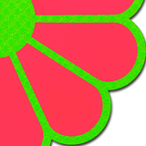 Glow in the Dark Neon Green & Neon Pink Daisy Petal Pasties | Waterproof Reusable Nipple Covers