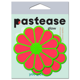 Glow in the Dark Neon Green & Neon Pink Daisy Petal Pasties | Waterproof Reusable Nipple Covers