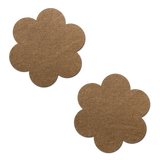 Suede Daisy Flower Nipple Covers – Soft Adhesive Floral Festival Pasties