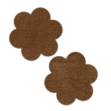 Suede Daisy Flower Nipple Covers – Soft Adhesive Floral Festival Pasties