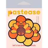 Thanksgiving Kawaii Turkey Daisy Nipple Pasties – Waterproof Hypoallergenic Adhesive Covers