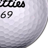 Golf Ball "Titties" Logo Nipple Pasties | Waterproof Golfing Nipple Covers