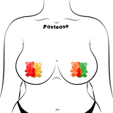 Gummy Bear Breast Pasties – Colorful Waterproof Adhesive Nipple Covers for Festivals & Parties