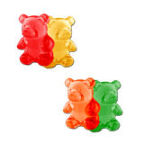 Gummy Bear Breast Pasties – Colorful Waterproof Adhesive Nipple Covers for Festivals & Parties
