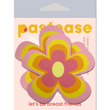 Groovy Pink Lemonade Flower Nipple Covers – Retro Adhesive Floral Festival Pasties