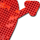 Cupid's Arrow Red Heart Sparkly Disco Breast Pasties – Waterproof Glitter Adhesive Nipple Covers