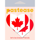 Canadian Flag Heart Nipple Covers – Adhesive Patriotic Heart Pasties